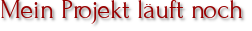 Mein Projekt läuft noch