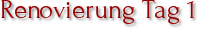 Renovierung Tag 1