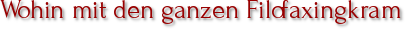 Wohin mit den ganzen Filofaxingkram